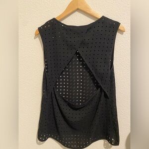 Zimmermann Black Perforated Tank Top